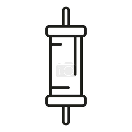 Illustration for Repair condenser icon outline vector. Software fix. Computer button tool - Royalty Free Image