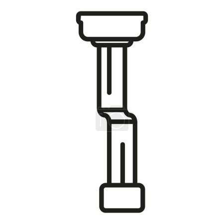 Illustration for Cable data system icon outline vector. Button tool. Screen repair digital - Royalty Free Image