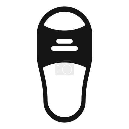 Bedroom home slippers icon simple vector. Winter object flip. Fun floor
