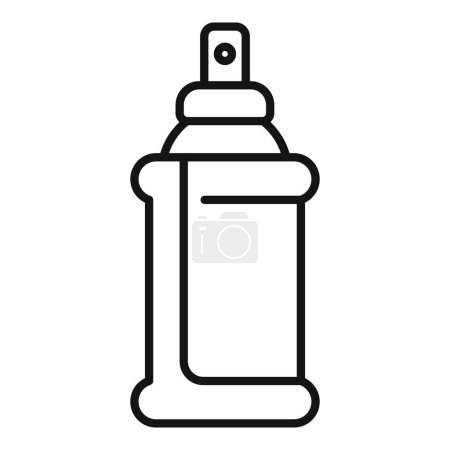 Small sprayer icon outline vector. Wash hand clean. Construction water gun