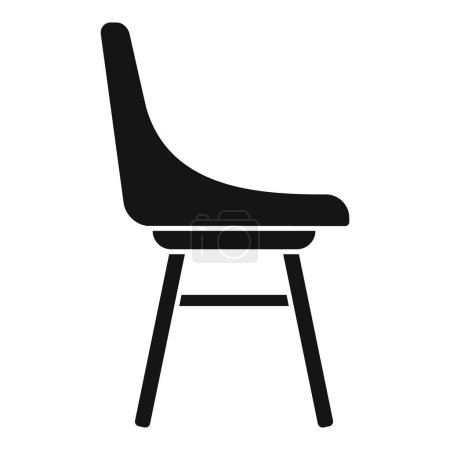 Chair outdoor icon simple vector. Space garden patio. Furniture table