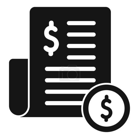 Ilustración de Papeles de dinero icono de crédito vector simple. Pago de marketing. Acuerdo social en línea - Imagen libre de derechos