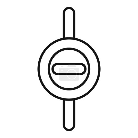 Illustration for Sex gender identity icon outline vector. Trans support body. Dna hetero - Royalty Free Image