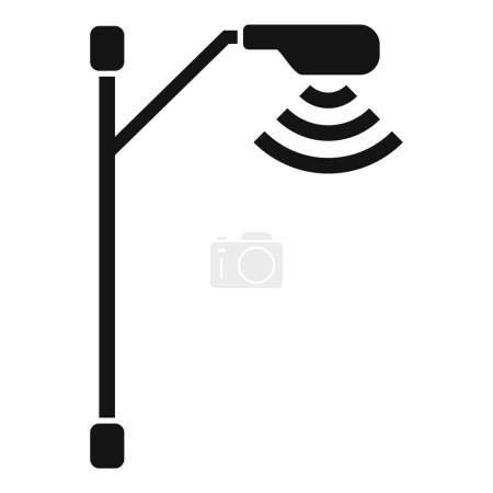 Ilustración de Sensor de carretera icono de control vector simple. Sistema de seguridad. Conduce seguro - Imagen libre de derechos