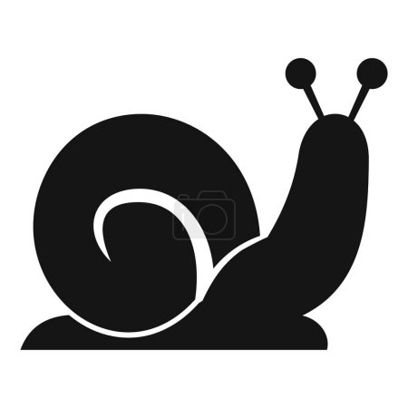 Illustration for Snail velocity icon simple vector. Work effective plan. Speed delivery - Royalty Free Image