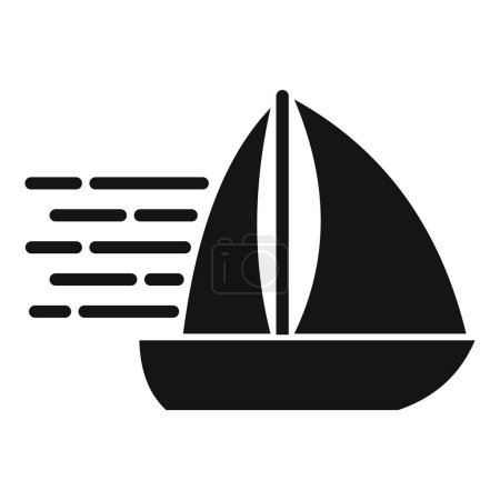 Illustration for Velocity ship sea icon simple vector. Plan work. Panel gauge - Royalty Free Image