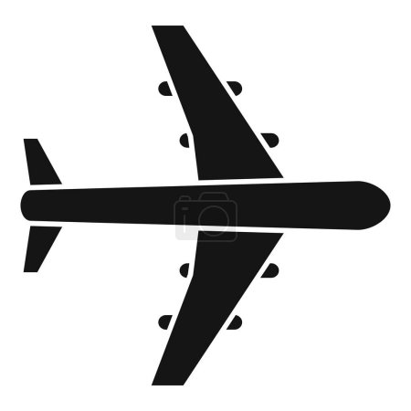 Illustration for Fast plane run icon simple vector. Speed air shipped. Space race - Royalty Free Image