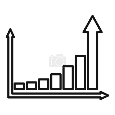 Illustration for Velocity graph icon outline vector. Speed scale run. Shoe dark race - Royalty Free Image