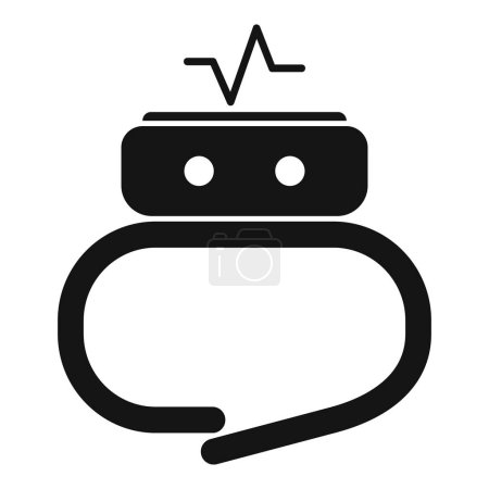 Heart rate hand device icon simple vector. Person sick. Old pain aorta