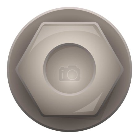 Ilustración de Acero moderno icono de enchufe vector de dibujos animados. Implemente el tapón. Tapón del dispositivo - Imagen libre de derechos
