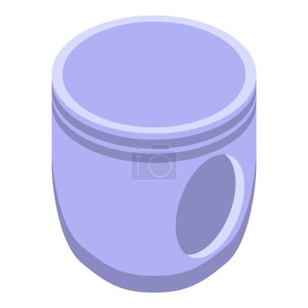 Illustration for New model diaper icon isometric vector. Sensitive powder. Private infant - Royalty Free Image