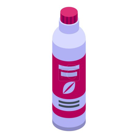 Illustration for Fresh cosmetic bottle icon isometric vector. Baby person. Treatment infection - Royalty Free Image
