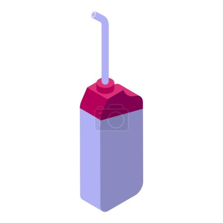 Illustration for Oral teeth irrigator icon isometric vector. Oral health. Medical dental care - Royalty Free Image