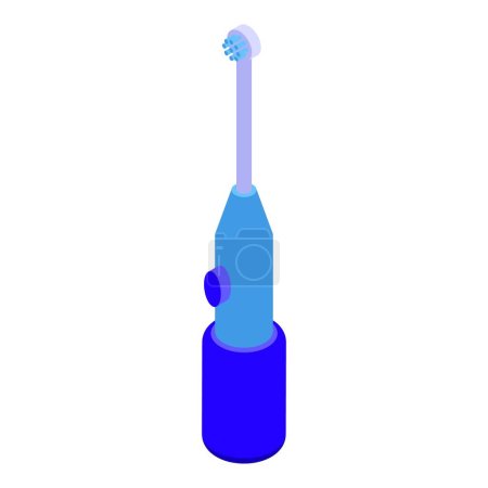 Illustration for Technology teeth irrigator icon isometric vector. Dental home. Flossing sanitary - Royalty Free Image