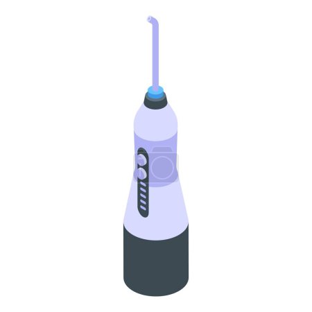 Illustration for Pick teeth irrigator icon isometric vector. Oral health. Medical care - Royalty Free Image
