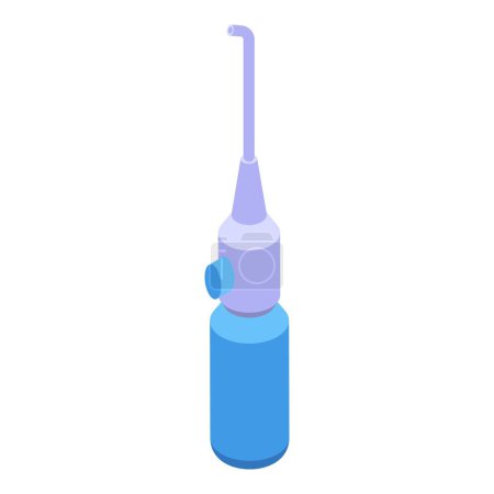 Illustration for Modern teeth irrigator icon isometric vector. Care tech device. Dental care - Royalty Free Image