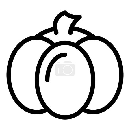 Pumpkin frappe icon outline vector. Fall spice. Season food