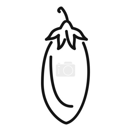 Illustration for Food cooking lentil icon outline vector. Meal botany. Pulse dry market - Royalty Free Image
