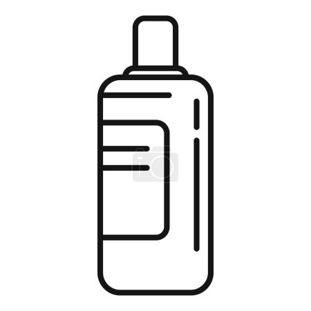 Ilustración de Loción botella icono contorno vector. Anuncio cosmético de campo. Ducha de piel spa belleza - Imagen libre de derechos