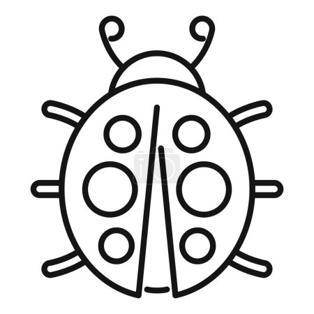 Antenna insect icon outline vector. Summer animal natural. Creature forest
