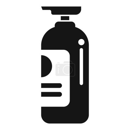 Téléchargez les illustrations : Shampooing distributeur icône vecteur simple. Salon de beauté. Traitement de mode - en licence libre de droit