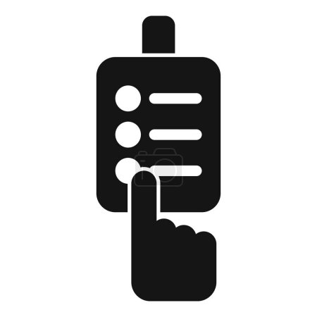 Illustration for Lock password access icon simple vector. Prevent crime. Thief security - Royalty Free Image