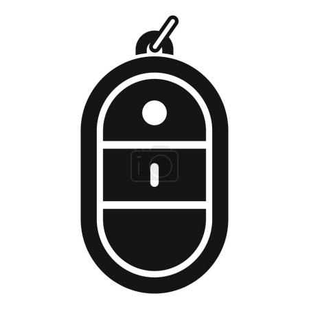 Ilustración de Icono de control remoto seguro vector simple. Vehículo de acceso. Protección de pan - Imagen libre de derechos