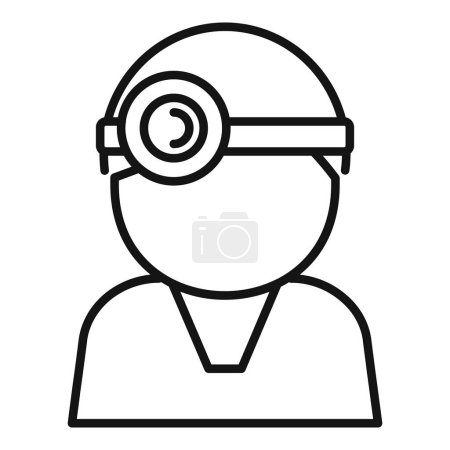 Clinic medical doctor icon outline vector. Lab resonance machine. Patient general evaluation