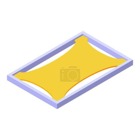 Illustration for Stretch ceiling frame icon isometric vector. Room interior design. Apartment interior - Royalty Free Image