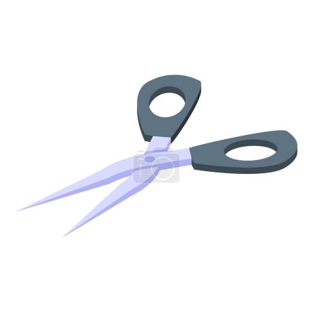 Illustration for Scissors kinesio tape icon isometric vector. Fitness sport. Muscle element - Royalty Free Image