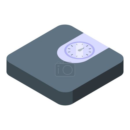Illustration for Sport scales icon isometric vector. Medical elastic bandage. Therapy muscle - Royalty Free Image