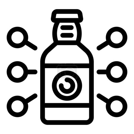 Beer components icon outline vector. Brewery malted barley. Beerhouse production ingredients