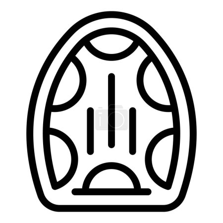 Help boat icon outline vector. Survival object. Ocean ship wreck