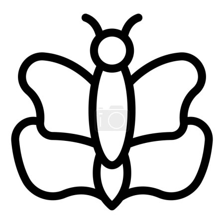 Butterfly biology icon outline vector. Cocoon cycle life. Larva insect growth