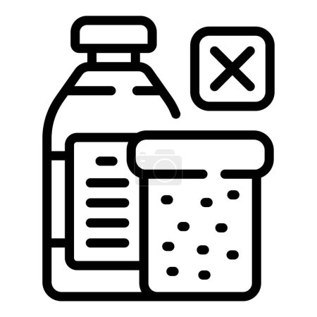 Food crisis icon outline vector. Farming bankruptcy. Economy agriculture problem