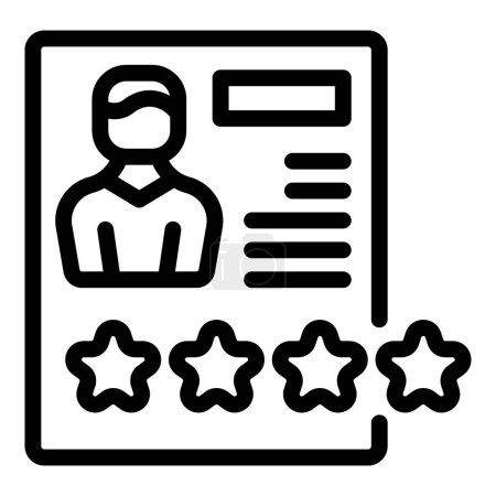 Proficiency professional background icon outline vector. Top mastery skills expertise. Education improvement training