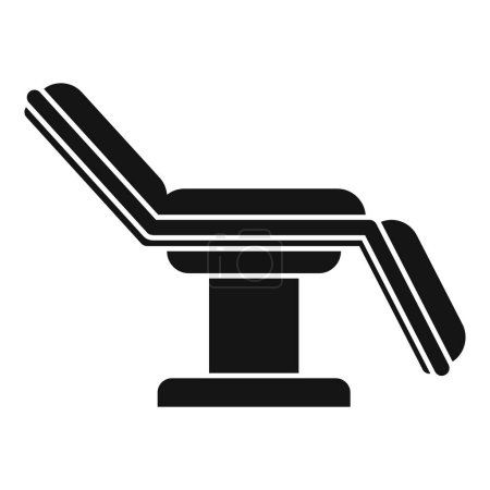 Clínica paciente silla icono vector simple. Hospitalización médica. Tratamiento de salud