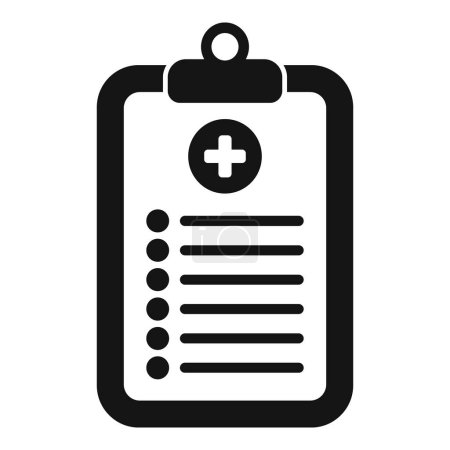 Medical clipboard icon simple vector. Well provider. Patient nursing state well