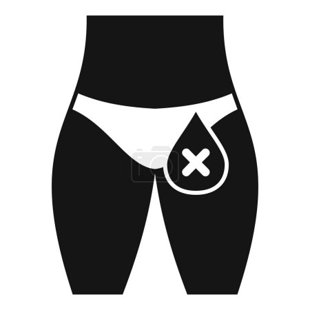 Body menopause icon simple vector. Female age cycle. Stiff flash sweat