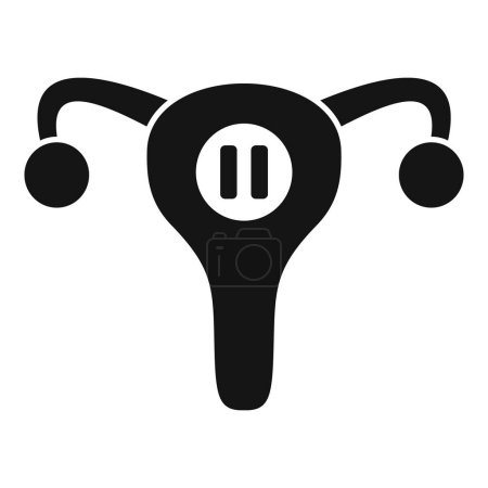 Ménopause icône de sueur simple vecteur. La vie de femme. Cycle d'âge féminin fertilité