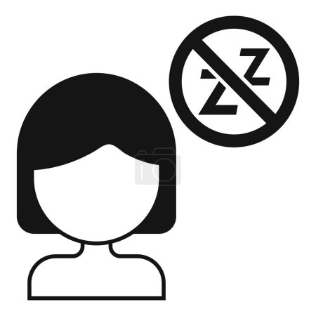 Female age depression icon simple vector. Menopause cycle. Wife change reproductive