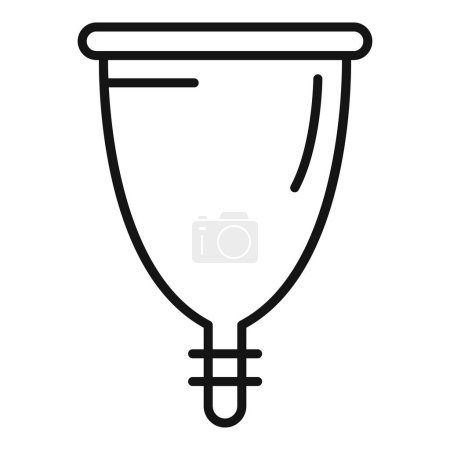 Menopause tool icon outline vector. Female pain body. Wife change life