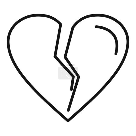 Téléchargez les illustrations : Ménopause icône de frein cardiaque contour vecteur. Concentration de la femme. Cycle d'âge féminin - en licence libre de droit