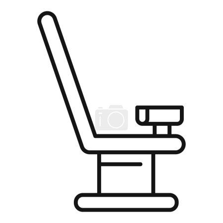 Medical chair icon outline vector. Woman female menopause. Mood pain body