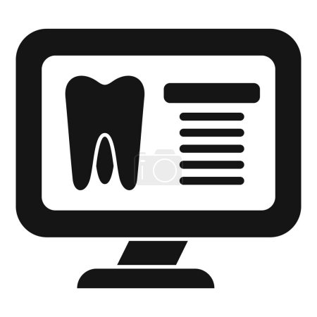 Illustration for Tooth image Xray icon simple vector. Medical pet care. Healthcare family person - Royalty Free Image