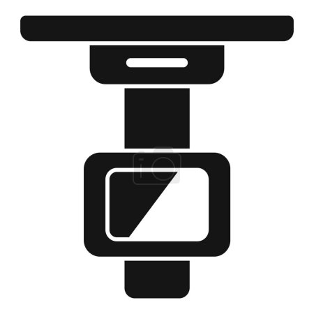 Illustration for Client health image icon simple vector. Xray equipment. Operating individual - Royalty Free Image