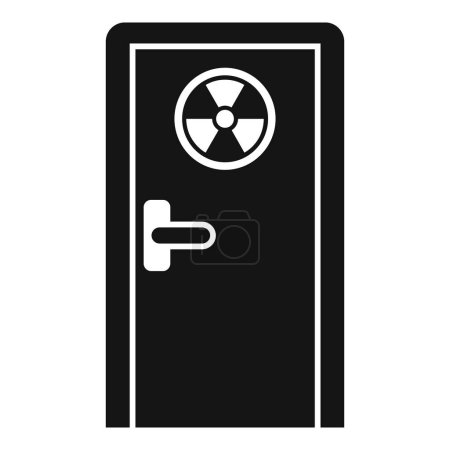 Illustration for Xray image room door icon simple vector. Hospital examination. Operating imaging - Royalty Free Image