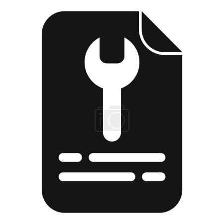 Gear cog manual icon simple vector. Papers mobile. Cooperation machine