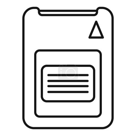 Data solid center icon outline vector. Disk device. Size byte cloud state