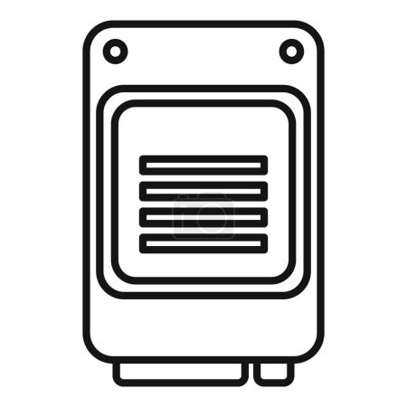 Datenspeicher solide Symbol Umrissvektor. MB-Archiv. Terabyte-Rechner